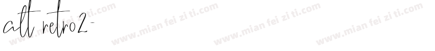 alt retro2字体转换